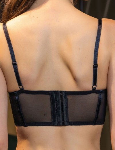 Комплект Sielei BELOVED бюстье+стринги 7861B+7863 nero, Цвет: nero (черный), Размеры: 75B, изображение 4