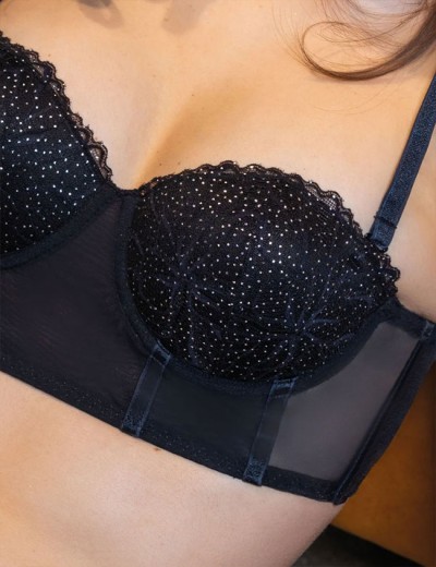 Комплект Sielei BELOVED бюстье+стринги 7861B+7863 nero, Цвет: nero (черный), Размеры: 75B, изображение 5