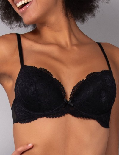 Комплект Sielei балконет+слипы DELICE 78525B nero, Цвет: nero (черный), Размеры: 75B, изображение 2