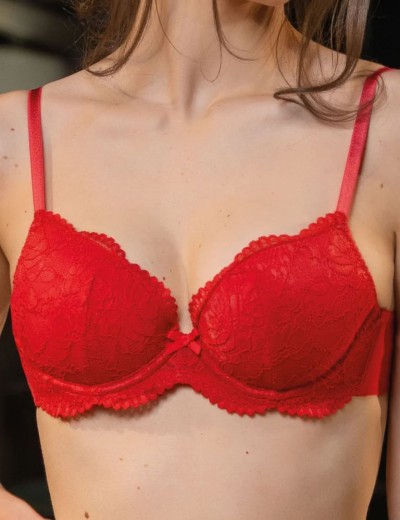 Комплект Sielei балконет+слипы DELICE 78525B rosso, Цвет: rosso (красный), Размеры: 75B, изображение 5