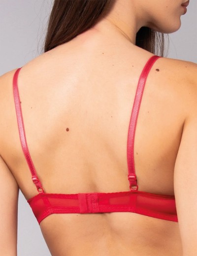 Комплект Sielei балконет+слипы DELICE 78525B rosso, Цвет: rosso (красный), Размеры: 75B, изображение 4