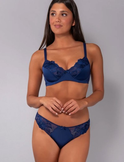 Комплект Sielei PRECIOUS мягкая чашка+слипы 78305C blu, Цвет: blu (синий), Размеры: 75C, изображение 8