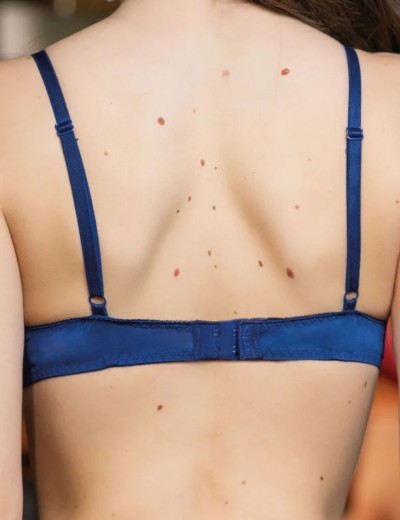 Комплект Sielei PRECIOUS триангул+бразилиана 78367B blu, Цвет: blu (синий), Размеры: 75B, изображение 6