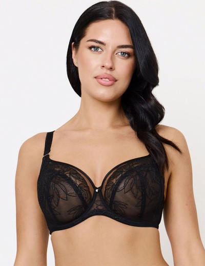 Бюстгальтер с подкроем Subtille ELENA soft side support, Цвет: черный, Размеры: 100C, изображение 3