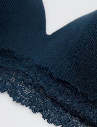 Бюстгальтер поролоновый без косточек Ysabel Mora 10761 тёмно-синий, Цвет: тёмно-синий, Размеры: 85B, изображение 4