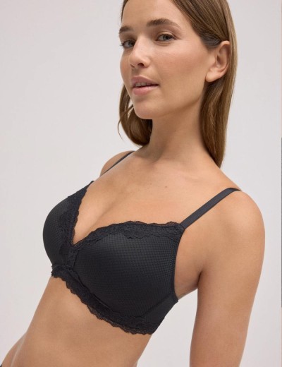 Бюстгальтер бралетт без косточек Ysabel Mora 10769 чёрный, Цвет: чёрный, Размеры: 85B, изображение 3