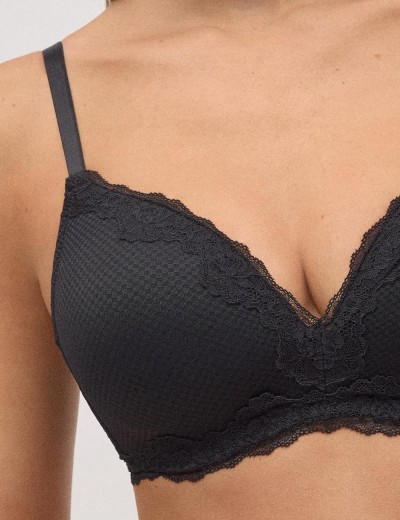 Бюстгальтер бралетт без косточек Ysabel Mora 10769 чёрный, Цвет: чёрный, Размеры: 85B, изображение 4