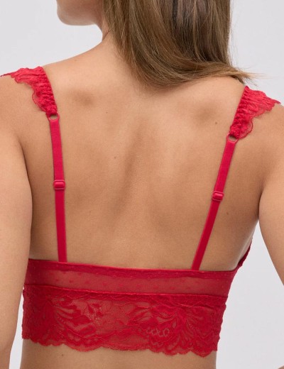 Кружевной бралетт-топ Ysabel Mora 10792 красный, Цвет: красный, Размеры: S, изображение 2
