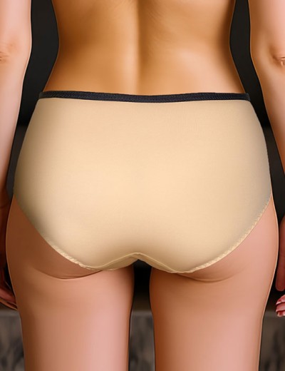 Трусы высокие Albina L JESSICA 461, Цвет: миндаль/черный, Размеры: M, изображение 2