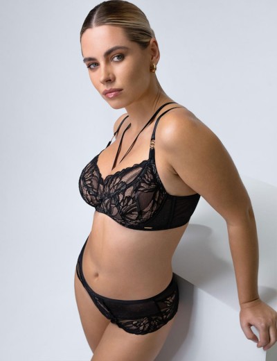 Мягкий кружевной бюстгальтер Alles THE ICON M черный, Цвет: черный, Размеры: 95G, изображение 6