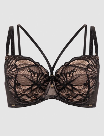 Бюстгальтер с пуш-ап вкладышами Alles THE ICON 01 P-UP черный, Цвет: черный, Размеры: 90C, изображение 7