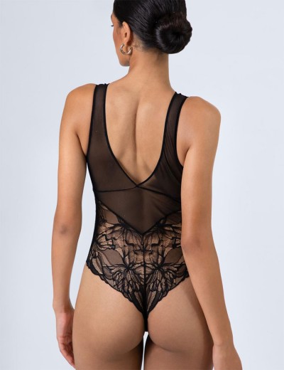 Кружевное боди Alles THE ICON body, Цвет: черный, Размеры: S, изображение 2