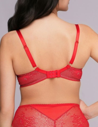 Мягкий кружевной бюстгальтер Ava 2252 M red, Цвет: красный, Размеры: 70E, изображение 2