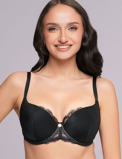 Бюстгальтер на поролоне Ava BASIC 2256 U черный, Цвет: черный, Размеры: 100B, изображение 4