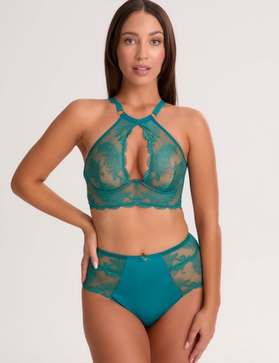 Бюстгальтер бралетт Bella Misteria EMERALD ABYSS soft bralette ZIELONY, Цвет: изумрудный, Размеры: 75D, изображение 4