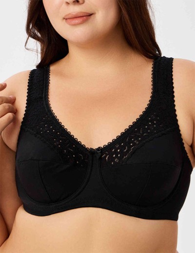 Бюстгальтер мягкий Lauma COTTON CLASSIC L02131 / L02150 черный, Цвет: черный, Размеры: 90B, изображение 6