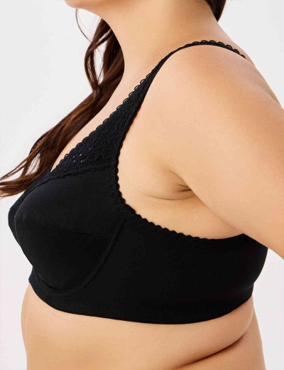 Бюстгальтер мягкий Lauma COTTON CLASSIC L02131 / L02150 черный, Цвет: черный, Размеры: 90B, изображение 7