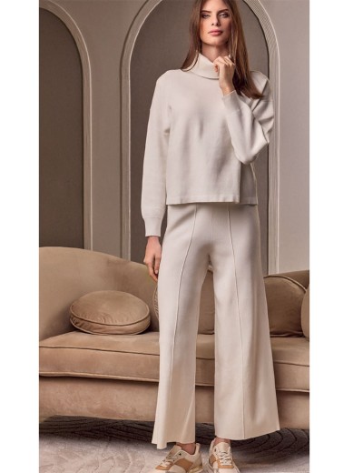 Теплый костюм из трикотажа с начесом Lormar BASIC 603897LU latte, Цвет: latte (молочный), Размеры: M/L, изображение 3