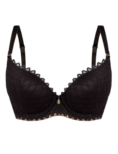 Бюстгальтер пуш-ап Mefemi TRISTANE P-UP черный, Цвет: черный, Размеры: 65E, изображение 10