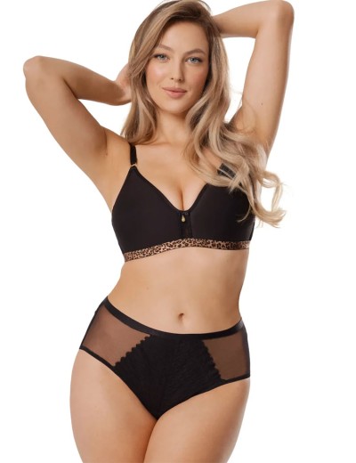 Высокие трусики Mefemi TRISTANE szorty черный, Цвет: черный, Размеры: L, изображение 3