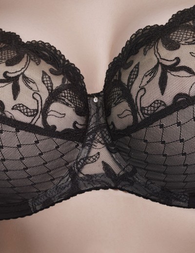 Бюстгальтер с подкроем Mioocchi BARBARA 8382 nero, Цвет: nero (черный), Размеры: 75C, изображение 4