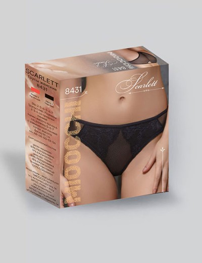 Трусики слипы Mioocchi SCARLETT 8431 rosso, Цвет: rosso (красный), Размеры: L, изображение 6