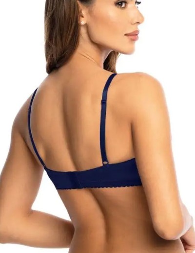 Бюстгальтер балконет Orhideja 587-437 темно-синий, Цвет: темно-синий, Размеры: 80B, изображение 2