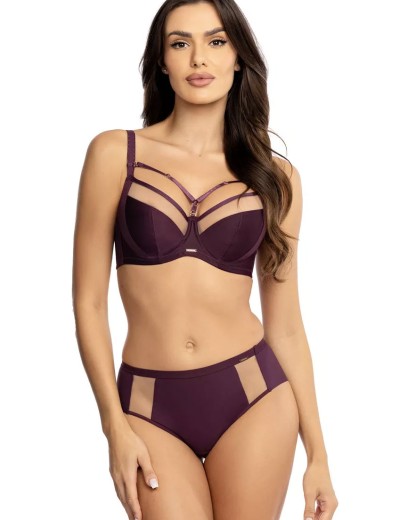 Трусы высокие Orhideja 653-000 виноградный/нюд, Цвет: виноградный/нюд, Размеры: XL, изображение 3