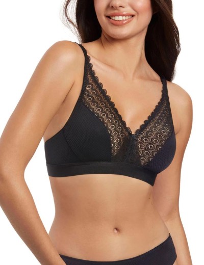 Бюстгальтер бралетт без каркасов Selene CLOE чёрный, Цвет: чёрный, Размеры: 75B, изображение 3