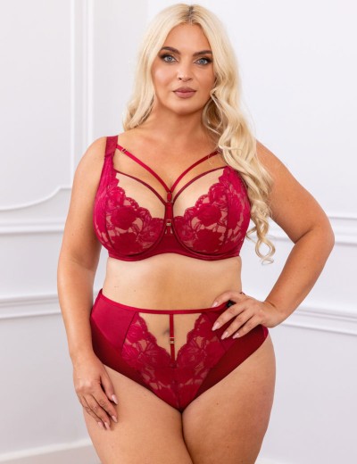 Трусы высокие Kris Line CHERRY briefs high waist, Цвет: вишневый, Размеры: M, изображение 3