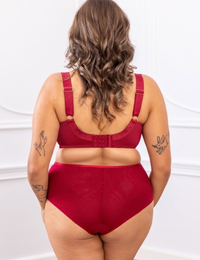 Бюстгальтер с подкроем Kris Line CHERRY soft full cup, Цвет: вишневый, Размеры: 100D, изображение 4