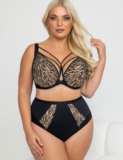 Бюстгальтер с подкроем Kris Line QUEEN soft full cup, Цвет: черный, Размеры: 100D, изображение 6