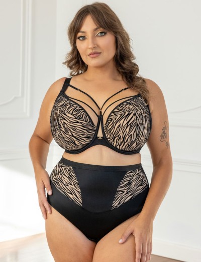 Высокие стринги Kris Line QUEEN stringshorts high waist, Цвет: черный, Размеры: M, изображение 3