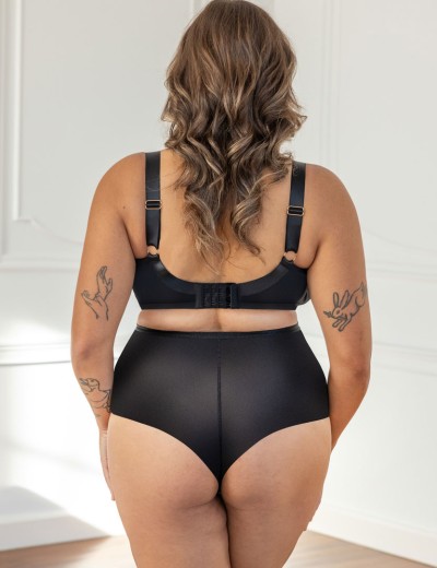 Высокие стринги Kris Line QUEEN stringshorts high waist, Цвет: черный, Размеры: M, изображение 4