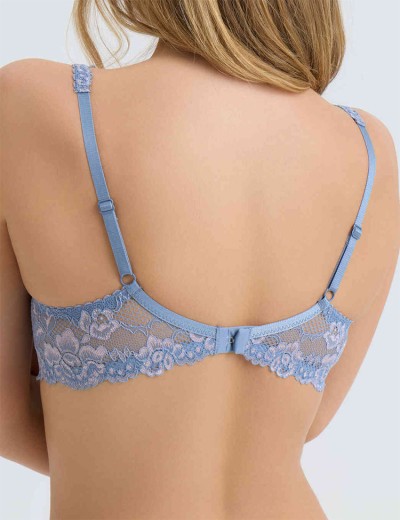 Кружевной бюстгальтер на поролоне Lina A 6086 ниагара, Цвет: ниагара, Размеры: 75F, изображение 2