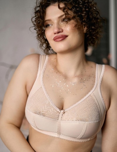 Бюстгальтер мягкий без косточек Sermija MELISSA 186-25-L крем-брюле, Цвет: крем-брюле, Размеры: 100F, изображение 2