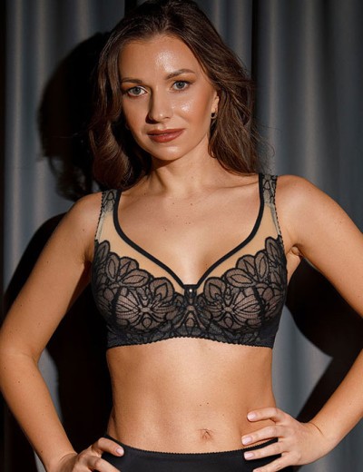 Бюстгальтер с широкими бретелями Fluide STELLA 7011 черный, Цвет: черный, Размеры: 75C, изображение 3