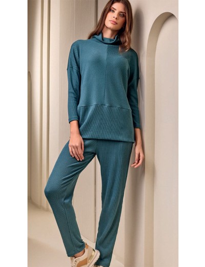 Костюм из трикотажа в рубчик Lormar MOHAIR 603903LU laguna, Цвет: laguna (бирюзовый), Размеры: S/M, изображение 3