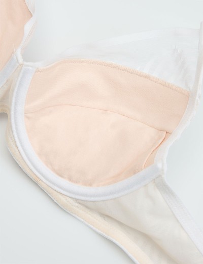 Бюстгальтер с пуш-ап вкладышами Esotiq 43521 NACRE кремовый, Цвет: кремовый, Размеры: 65D, изображение 7