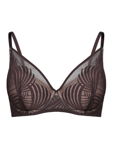 Бюстгальтер с пуш-ап вкладышами Esotiq 43521 NACRE шоколадный, Цвет: шоколадный, Размеры: 65E, изображение 9