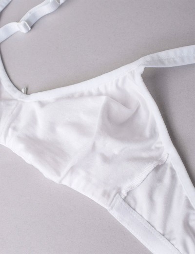 Хлопковый бюстгальтер без каркасов Sielei NATURAL COTTON 1450 bianco, Цвет: bianco (белый), Размеры: 90B, изображение 8