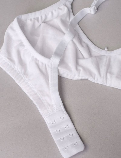 Хлопковый бюстгальтер без каркасов Sielei NATURAL COTTON 1450 bianco, Цвет: bianco (белый), Размеры: 90B, изображение 9