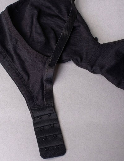 Хлопковый бюстгальтер без каркасов Sielei NATURAL COTTON 1450 nero, Цвет: nero (черный), Размеры: 90B, изображение 8