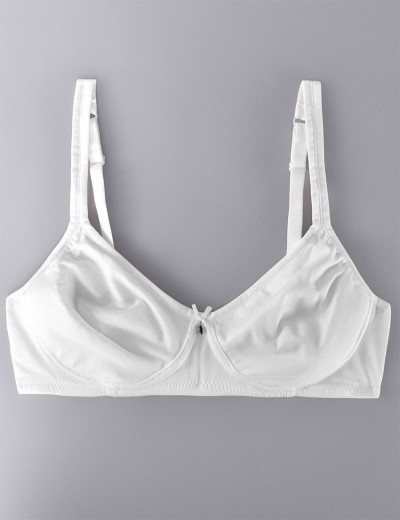 Хлопковый бюстгальтер без косточек Sielei NATURAL COTTON 1452 nero bianco, Цвет: bianco (белый), Размеры: 85C, изображение 7