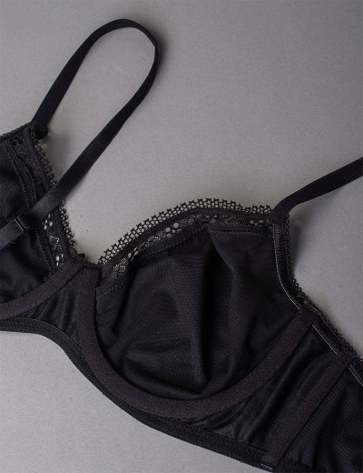 Бюстгальтер с мягкой чашкой Sielei DARLING 1870 nero, Цвет: nero (черный), Размеры: 75D, изображение 4