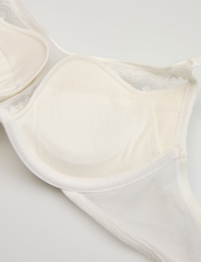 Бюстгальтер с пуш-ап вкладышами Esotiq CROWN 43746 кремовый, Цвет: кремовый, Размеры: 65C, изображение 8