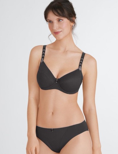 Бюстгальтер с мягкой чашкой Felina 205283 ELEMENTARY тёмно-серый, Цвет: тёмно-серый, Размеры: 100D, изображение 4