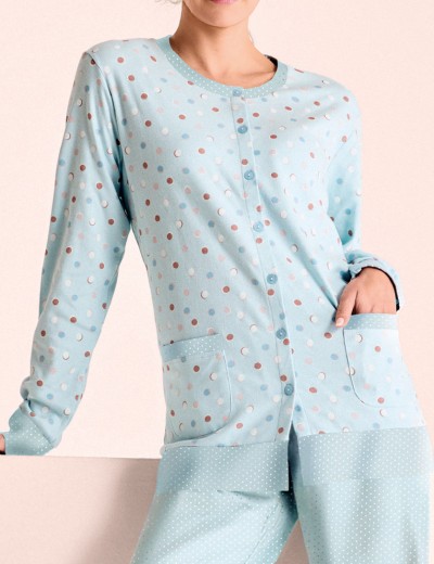 Пижама из хлопка Infiore DRIBBLING DRB3001 sunday, Цвет: sunday (голубой), Размеры: XL, изображение 2