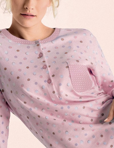 Хлопковая сорочка с рукавом Infiore DRIBBLING DRB3002 weekend, Цвет: weekend (розовый), Размеры: S, изображение 2