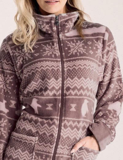 Теплый халат Infiore POLARIS PLR3011 lazy, Цвет: lazy (кофейный), Размеры: S, изображение 3